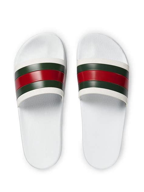 white gucci slides cheap